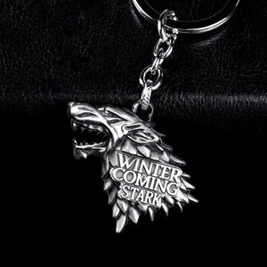 Fashion Game of Thrones Keychain For Men Trinket Stark Keyring Car Key Chain Ring Chaveiro Jewelry Gift Souvenirs