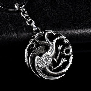 Fashion Game of Thrones Keychain For Men Trinket Stark Keyring Car Key Chain Ring Chaveiro Jewelry Gift Souvenirs