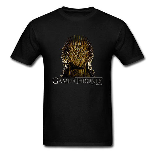 Lasting Charm Game Of Thrones Iron Swords Chair Men Sports T-shirt Vintage Black Sports T Shirt TV Hip Hop Punk Tee Clothes