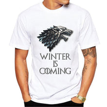 Load image into Gallery viewer, Tshirt Homme 2019 New Game of Thrones T Shirt Men Cool The North Remembers Blood Wolf top tee