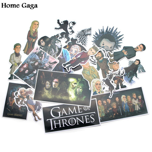 Homegaga 23pcs/set Game of thrones Creative badges DIY decorative stickers Cartoon style for DIY PC wall notebook phone D0938