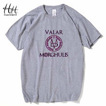 Load image into Gallery viewer, HanHent Valar Morghulis T-Shirts Game Of Thrones Mens T shirts Fashion 2018 Summer Clothes Tops Men Custom Tshirt Printing
