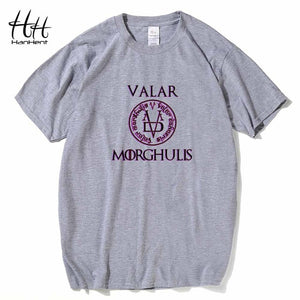 HanHent Valar Morghulis T-Shirts Game Of Thrones Mens T shirts Fashion 2018 Summer Clothes Tops Men Custom Tshirt Printing