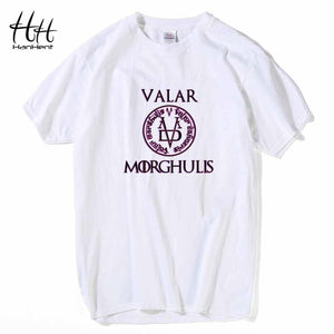 HanHent Valar Morghulis T-Shirts Game Of Thrones Mens T shirts Fashion 2018 Summer Clothes Tops Men Custom Tshirt Printing