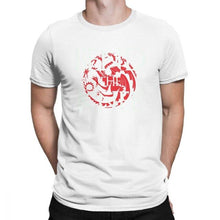 Load image into Gallery viewer, Game Of Thrones T-Shirt  Bend Knee Dragon Man&#39;s House Targaryen T Shirt Funny 100% Cotton Short Sleeve Tees Printed Clothes