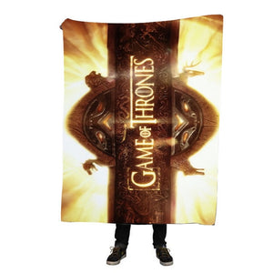 Custom Game of Thrones Blanket Manta Falafel Blanket Sofa/Bed/Plane Travel Bedding 150X200CM Dropshipping