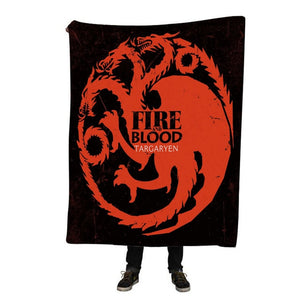 Custom Game of Thrones Blanket Manta Falafel Blanket Sofa/Bed/Plane Travel Bedding 150X200CM Dropshipping