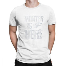 Load image into Gallery viewer, Men Game Of Thrones House Stark T-Shirt Winter is Here Leisure O Neck Short Sleeve Clothes 100% Cotton Tees T Shirt Plus Size
