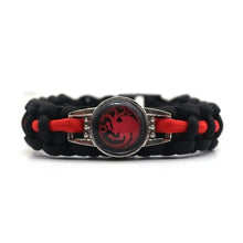 Load image into Gallery viewer, Hot Jewelry GOT Game of Thrones SEASON 8 House Symbol 550 Paracord Survival Bracelets Stark Targaryen Outdoor Fashion for Fans