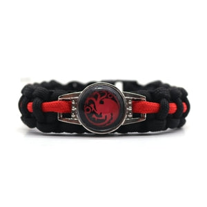 Hot Jewelry GOT Game of Thrones SEASON 8 House Symbol 550 Paracord Survival Bracelets Stark Targaryen Outdoor Fashion for Fans