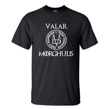 Load image into Gallery viewer, 2019 Summer Tshirt Men Valar Morghulis All Men Must Die Valyrian Game of Thrones T Shirts Casual 100% Cotton Men&#39;s Tops Tees