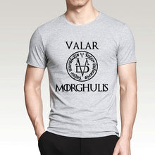 Load image into Gallery viewer, 2019 Summer Tshirt Men Valar Morghulis All Men Must Die Valyrian Game of Thrones T Shirts Casual 100% Cotton Men&#39;s Tops Tees