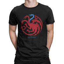 Load image into Gallery viewer, Man&#39;s Ice Targaryen Game Of Thrones T Shirts Redwolf T-Shirts Casual O Neck Short Sleeves Clothes Purified Cotton Tee Shirt