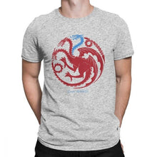 Load image into Gallery viewer, Man&#39;s Ice Targaryen Game Of Thrones T Shirts Redwolf T-Shirts Casual O Neck Short Sleeves Clothes Purified Cotton Tee Shirt