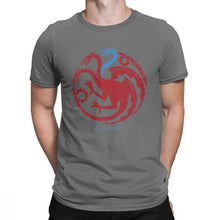 Load image into Gallery viewer, Man&#39;s Ice Targaryen Game Of Thrones T Shirts Redwolf T-Shirts Casual O Neck Short Sleeves Clothes Purified Cotton Tee Shirt