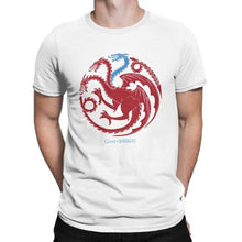 Load image into Gallery viewer, Man&#39;s Ice Targaryen Game Of Thrones T Shirts Redwolf T-Shirts Casual O Neck Short Sleeves Clothes Purified Cotton Tee Shirt