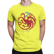 Load image into Gallery viewer, Man&#39;s Ice Targaryen Game Of Thrones T Shirts Redwolf T-Shirts Casual O Neck Short Sleeves Clothes Purified Cotton Tee Shirt