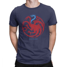 Load image into Gallery viewer, Man&#39;s Ice Targaryen Game Of Thrones T Shirts Redwolf T-Shirts Casual O Neck Short Sleeves Clothes Purified Cotton Tee Shirt