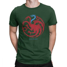 Load image into Gallery viewer, Man&#39;s Ice Targaryen Game Of Thrones T Shirts Redwolf T-Shirts Casual O Neck Short Sleeves Clothes Purified Cotton Tee Shirt