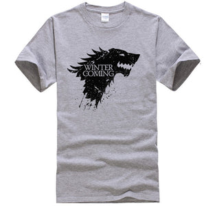 Stark cotton short sleeve Game of Thrones Men T-shirt casual men tshirt Tops Tees WINTER IS COMING MEN T shirt 2018