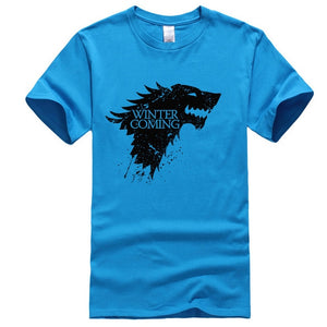 Stark cotton short sleeve Game of Thrones Men T-shirt casual men tshirt Tops Tees WINTER IS COMING MEN T shirt 2018