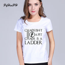 Load image into Gallery viewer, Hot 2019 T-shirt Women Game of Thrones Ringer Tee Shirt Femme Mother of Dragons T Shirt Female  Short Sleeve Cool O-neck Tops