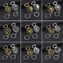 Load image into Gallery viewer, Game of Thrones Keychains House Stark Wolf Beer Bottle Opener Tool Keychain For Men Movie Jewelry