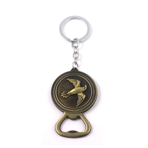 Game of Thrones Keychains House Stark Wolf Beer Bottle Opener Tool Keychain For Men Movie Jewelry