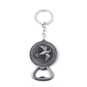 Game of Thrones Keychains House Stark Wolf Beer Bottle Opener Tool Keychain For Men Movie Jewelry