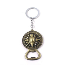 Load image into Gallery viewer, Game of Thrones Keychains House Stark Wolf Beer Bottle Opener Tool Keychain For Men Movie Jewelry