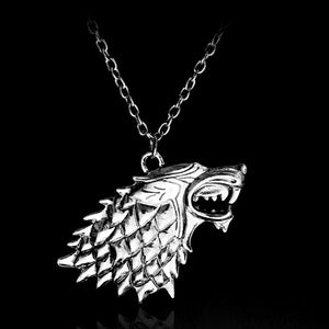 Game of Thrones necklace Stark family lion wolf dragon deer Lannister Targaryen Stark Baratheon Arryn Greyjoy family members