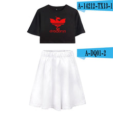 Load image into Gallery viewer, Game of Thrones Dracarys Women Two piece Set Fashion Summer Short Sleeve Crop Top+Skirt 2019 Hot Sale Casual Trendy Clothes