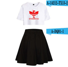 Load image into Gallery viewer, Game of Thrones Dracarys Women Two piece Set Fashion Summer Short Sleeve Crop Top+Skirt 2019 Hot Sale Casual Trendy Clothes