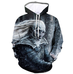 2019 Hot TV Show Hoodies Fantastic Hoody The Throne Game 3D Print Hoodies Pullovers Lone Sleeve Sweatshirts Fashion Clothes