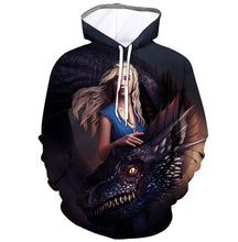 Load image into Gallery viewer, 2019 Hot TV Show Hoodies Fantastic Hoody The Throne Game 3D Print Hoodies Pullovers Lone Sleeve Sweatshirts Fashion Clothes