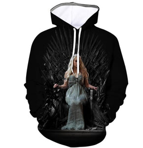 2019 Hot TV Show Hoodies Fantastic Hoody The Throne Game 3D Print Hoodies Pullovers Lone Sleeve Sweatshirts Fashion Clothes