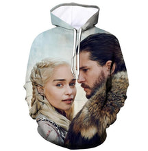 Load image into Gallery viewer, 2019 Hot TV Show Hoodies Fantastic Hoody The Throne Game 3D Print Hoodies Pullovers Lone Sleeve Sweatshirts Fashion Clothes