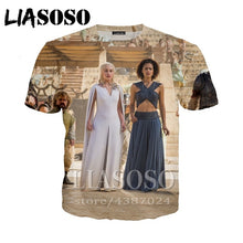 Load image into Gallery viewer, LIASOSO t-shirt 3D print Game of Thrones top Men women Anime streetwear t shirt Harajuku clothes punk tshirt Short Sleeve E294
