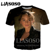 Load image into Gallery viewer, LIASOSO t-shirt 3D print Game of Thrones top Men women Anime streetwear t shirt Harajuku clothes punk tshirt Short Sleeve E294