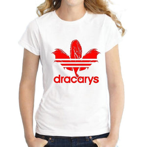 Dracarys Tshirt Women Mother of Dragon Winterfell Vogue T-Shirt Game of Thrones Harajuku Camiseta Mujer Korean Clothes Tops