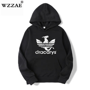 2019 New Men Game of Thrones Fleece Hoodies Sweatshirts 2019 Unisex Dracarys Harajuku Women Hoody Clothes Dropshipping