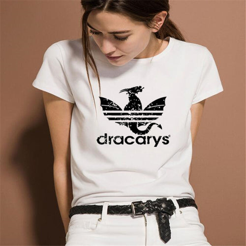 Dracarys Game of Thrones t shirt Mother of Dragons Daenerys Women tshirt Aesthetic Clothes Vintage Harajuku Camiseta Mujer Tops