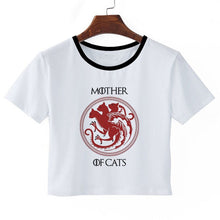 Load image into Gallery viewer, Hot Dracarys T-shirt Game Of Thrones Mother Of Dragons Daenerys Harajuku Crop Top Women&#39;s T Shirt 2019 Fashion Clothes Fans Gift