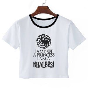 Hot Dracarys T-shirt Game Of Thrones Mother Of Dragons Daenerys Harajuku Crop Top Women's T Shirt 2019 Fashion Clothes Fans Gift