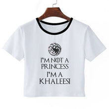 Load image into Gallery viewer, Hot Dracarys T-shirt Game Of Thrones Mother Of Dragons Daenerys Harajuku Crop Top Women&#39;s T Shirt 2019 Fashion Clothes Fans Gift