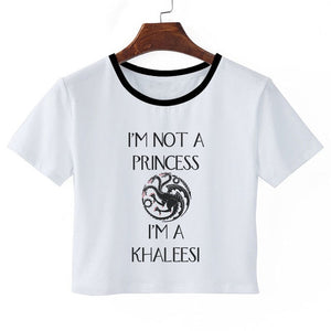 Hot Dracarys T-shirt Game Of Thrones Mother Of Dragons Daenerys Harajuku Crop Top Women's T Shirt 2019 Fashion Clothes Fans Gift