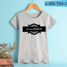 Load image into Gallery viewer, NEW Game Of Thrones T Shirt Women Casual Female Loose T-shirt Cotton Elastic O-Neck Breathable Leisure Tee Shirt Fashion Clothes