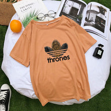 Load image into Gallery viewer, Women Shirt Game of Thrones Printed T Shirts Fashion Short Sleeve Streetwear Harajuku Tumblr Ulzzang Tops Camiseta Mujer Clothes