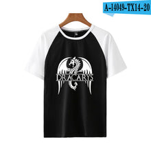 Load image into Gallery viewer, game of throne Dracarys Print Basic Fashion Popular Stitching T Shirt Hip Hop High Street Clothes Contrast Short Sleeve Shirt